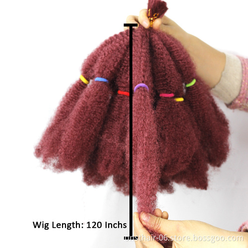 Kinky Marley Twist Hair In Synthetic Hair Extension Braid Dreadlocks Royal Silk Braids Afro Kinky Curly Braiding ExtensionsHair